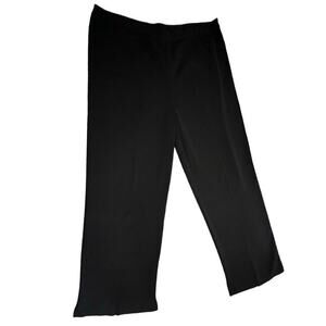 Ming Wang Black Knit Slack Pants Sz XL